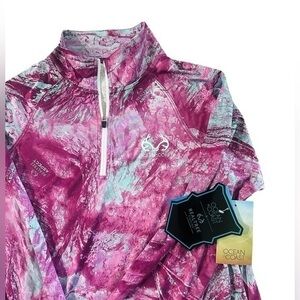 NWT Ocean + Coast Realtree Fishing Quarter Zip Long Sleeve - Womens Size Small